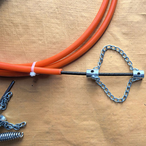 Sonda flessibile per la pulizia <span class=keywords><strong>di</strong></span> scarichi in acciaio, alimentata da trapano a batteria, con cestello, strumento progettato per sbloccare <span class=keywords><strong>tubi</strong></span> intasati da grasso in cucina e fognature - Tianjin - Product Image 3
