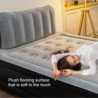 Matelas pneumatique à remplissage rapide portable King Size avec pompe automatique Lit gonflable pliable pour couple