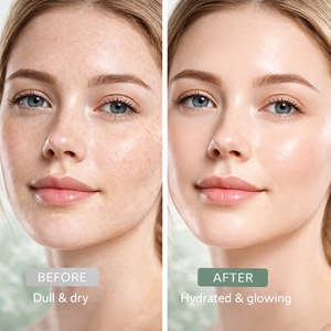 <span class=keywords><strong>Crème</strong></span> Visage Hydratante Réparatrice Éclaircissante à l'<span class=keywords><strong>Acide</strong></span> <span class=keywords><strong>Hyaluronique</strong></span>, Niacinamide et Centella Asiatica Marque Blanche - Product Image 5