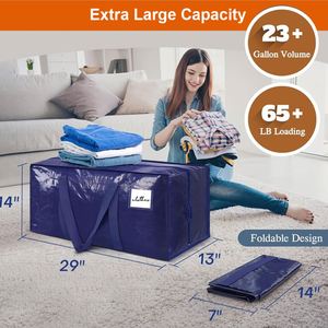 Collapsible Packing <b>Boxes</b> Alternative Heavy Duty <b>Moving</b> Bags for Clothes Bedding and College <b>Moving</b> Supplies - Product Image 2