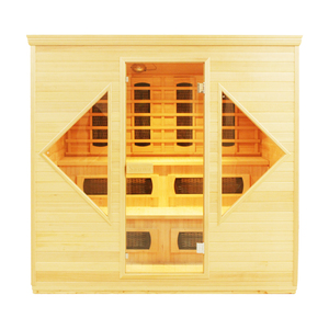 Sauna de Vapor Personalizada para Interiores, de Madera de Hemlock, Moderna, para 3-4 Personas, con Vapor Húmedo, 6KW - Product Image 5