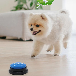 Eco-Friendly TPR Dog &amp; Cat <strong>Talking</strong> <strong>Button</strong> Training Artifact Pet Interactive &amp; Movement Toy Sound Ringing Bell Batch Toy Supplies - Product Image 3