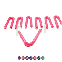 Pailles à café jetables en forme de U, couleur personnalisée, pour thé aux perles, agitateurs à lait, qualité alimentaire, pratiques pour les fêtes
