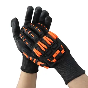 SONICE Manufacturers In China Nitrile HPPE Hand Protective Anti Cut Mechanic Impact Resistant Gloves