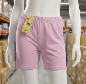 Shorts en coton pour enfants, vente en gros d'usine OEM, logo personnalisé, respirants, bas de pyjama légers pour l'été, shorts décontractés pour usage quotidien - Product Image 4