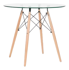 Modern Round Coffee <b>Table</b> with Tempered Glass Top and Metal Frame <b>Adjustable</b> Height MJ Brand for Home Living Room Furniture - Product Image 1
