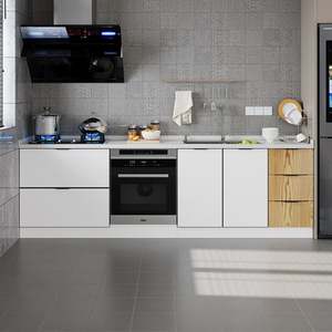 Juego Completo de Muebles de Cocina Modulares Ecológicos con Puertas de Vidrio, Diseño Moderno, Importado de China, para Almacenamiento, Despensa, Isla - Product Image 2