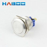 IP67 25mm Stainless Steel Flat/High/Ball Head Push Button Switch Momentary/Locking 1NO1NC 3A Elektronik
