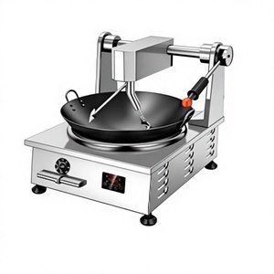 Commercial Induction Automatic Wok Stirrer <b>Machine</b> with Digital Timer for Cloud Kitchens Restaurants and Catering - Product Image 1