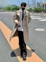 Manteau trench pour homme de haute qualité TT avec ceinture, imperméable et coupe-vent, élégant, à manches longues, veste d'hiver tendance