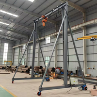 Grue mobile d'atelier homologuée de 1 à 15 tonnes, à hauteur réglable, grue portique mobile et portable de 3, 5, 10, 15, 20, 30 tonnes