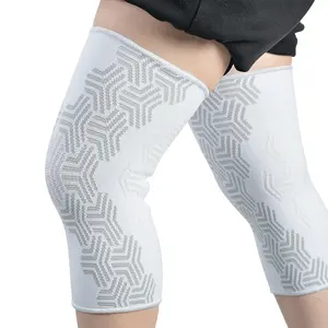 2024 Réglable Fitness Running Basketball Spandex Powerlifting Genou Protecteur Pour Volleyball Genou Compression Manches Pad Sport