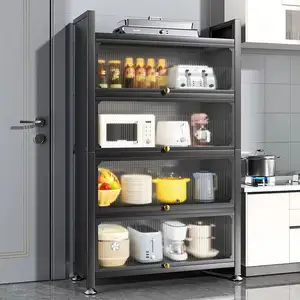 Modern modular home restaurant cabinet organization kitchen metal storage cabinet design