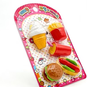 Gommes à effacer Kawaii en forme de hamburger pour enfants, nouveauté de Kids Favor Factory - Product Image 6