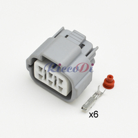 Connecteur de relais de commande de pulvérisation d'eau pour voiture, prise de lampe de pédale d'accélérateur TS à 6 broches pour Toyota 6188-0175 6189-0323