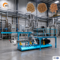 Machine de fabrication d'aliments secs pour chiens certifiée ISO, équipement de fabrication d'aliments pour chats, ligne de production d'aliments pour animaux de compagnie