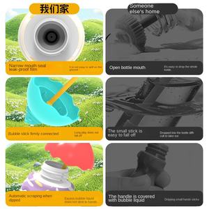 Bouteille à bulles <span class=keywords><strong>de</strong></span> crème glacée en plastique pour bébé, pulvérisation inversée d'eau, bâton à bulles portable pour enfants, jouet d'extérieur anti-fuite, pour les plus âgés - Product Image 4