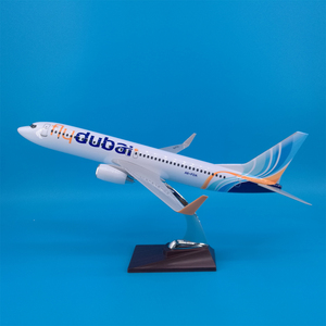 โมเดลเครื่องบิน Fly Dubai Boeing <span class=keywords><strong>B737</strong></span> ขนาด 40 ซม. สเกล 1/<span class=keywords><strong>100</strong></span> ทำจากเรซิ่น ของขวัญตกแต่ง สามารถปรับแต่งได้ พร้อมฐานตั้งโชว์ - Product Image 1