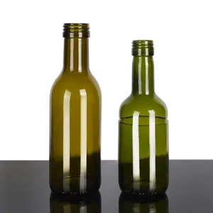 رو ستار أحدث تصميم لـ 187 مللي زجاج بني للخمر الأحمر نبيذ بوردو الزجاجة مع غطاء ملولب
