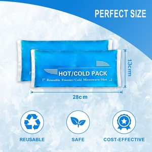 Compresas de Gel Reutilizables para Alivio del Dolor de Hombro, Rodilla, Espalda y Cuello, Compresa Fría/Caliente, a Prueba de Fugas, Apta para Microondas, Flexible, para Rehabilitación - Product Image 2