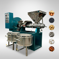 Prensa de Aceite Automática BK6LY-100-H, 150-200kg/h, Alto Rendimiento, Prensado en Frío y Caliente para Coco, Soja y Sésamo