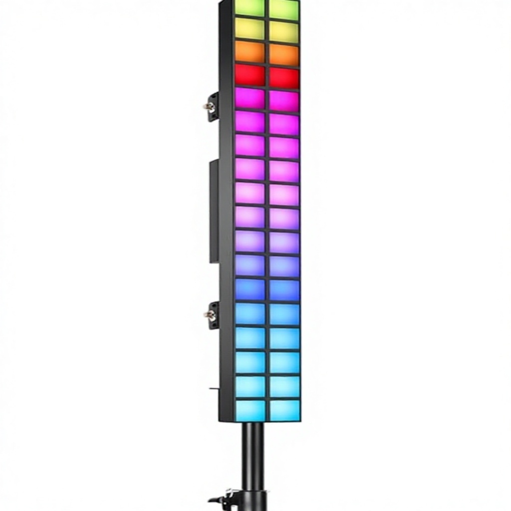 PKnight 100W Stage Pixel Lights 40 LEDs Dual-Row RGB DMX512 Adjustable Tripod Metal IP65 DJ Wedding Party Music Live Dance