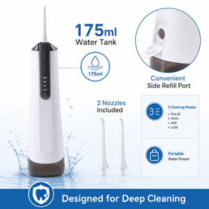 <span class=keywords><strong>Irrigador</strong></span> Bucal Profesional de Alta Presión para Ortodoncia, Implantes y Aparatos Dentales, con Múltiples Modos de Limpieza Profunda - Product Image 1