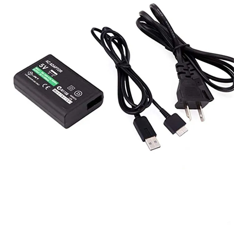 SYYTECH – câble de données USB avec prise US, adaptateur secteur pour PS Vita 2000, accessoires de jeux vidéo muraux