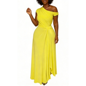 B1201ME34 Envío Rápido Conjunto de Dos Piezas para Mujer Africana, Vestido de Oficina Elegante con Estampado de Puntos, Talla Grande - Product Image 2