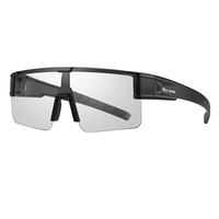Lunettes de cyclisme photochromiques demi-cerclées WEST BIKING, grande monture, avec protection pour myopie, polarisées, pour la conduite
