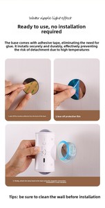 Veilleuse intelligente magnétique moderne en acrylique à double œil de chat, alimentée par batterie, avec capteur de présence humaine, température réglable, LED <span class=keywords><strong>RGB</strong></span> Jaune/Rouge/<span class=keywords><strong>Blanc</strong></span> - Product Image 6
