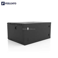 Armoire de serveur de centre de données compacte à cadre ouvert de 19 pouces, 4U-18U, montage mural, en acier laminé à froid SPCC, revêtement en poudre, en stock