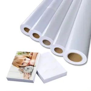 Papel fotográfico ecológico brilhante fosco/brilhante, papel fotográfico magnético flexível para jato de tinta, folhas para impressão