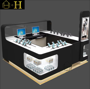 आधुनिक डिजाइन शॉपिंग मॉल मोबाइल एक्सेसरीज प्रदर्शित 3 डी सेल फोन कियोस्क डिजाइन - Product Image 2