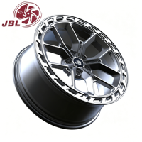 Nuevas Llantas JBL Monoblock de Aleación de Aluminio Forjado de 16-24 Pulgadas, Color Negro Brillante, Multirradio, Borde Ancho, 5x112 5x114.3 5x120, para SUV y Todoterreno