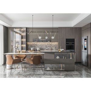 Meuble de <span class=keywords><strong>cuisine</strong></span> personnalisé avec plan de travail en marbre, nouveau modèle, armoire de <span class=keywords><strong>cuisine</strong></span> complète, meuble de <span class=keywords><strong>cuisine</strong></span> complet - Product Image 3