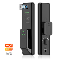 Eseye OEM/ODM Tuya App Wifi Cerradura Inteligente NFC Cerradura de puerta inteligente automática con cámara 5050 Código de mortaja electrónica