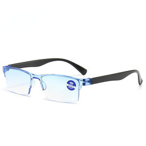 Lunettes de lecture anti-lumière bleue TikTok, monture PC, verres AC, protection 200 degrés, design dégradé unisexe pour le soin des yeux - Product Image 4