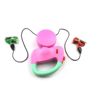 小型2只狗自动伸缩牵引绳双头狗皮带 - Product Image 4