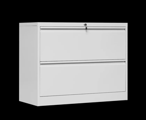 2 classeurs latéraux sous le bureau Tiroir en acier Armoires de rangement en métal Classeur de bureau en acier - Product Image 1