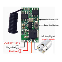 Module sans fil à intensité variable et vitesse réglable 3.6V 6V 12V 24V Contrôleur de lumière 5A Télécommande pour lampes à LED Moteur DC