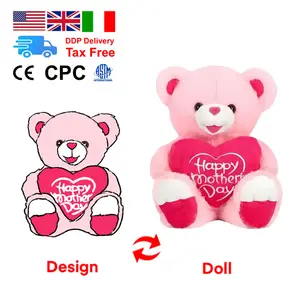 custom logo dress teddy bear toy stuffed wholesale teddy bear in bulk knitted christmas mini small teddy bear plush toy
