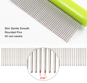 Peine de acero inoxidable para el cuidado del pelo de perros y gatos pequeños - Product Image 2