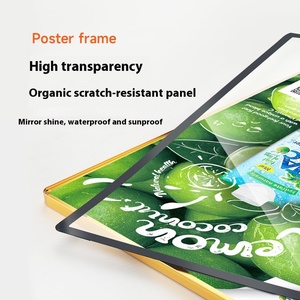 Tùy Chỉnh A4 Nhôm Hợp Kim Khung Ảnh Bảng Hiển Thị Cho Tường Treo Cho Trà Sữa Cửa Hàng Thang Máy Quảng Cáo Ánh Sáng Hộp Hiển Thị - Product Image 2