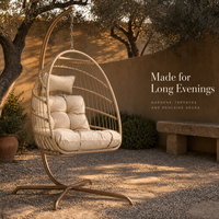 Ensemble de balançoires pour jardin, hamac, balançoire d'intérieur pour salon, balançoire en rotin pour enfant, chaise suspendue en plastique transparent en forme d'œuf