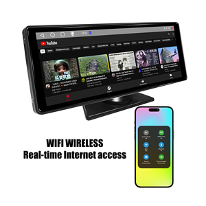 10.26 inch 2.5D 1600*600 cảm ứng đầy đủ di động <span class=keywords><strong>Android</strong></span> 12 Carplay Màn hình Màn hình <span class=keywords><strong>GPS</strong></span> RGB tải về ứng dụng hỗ trợ đa phương tiện xe - Product Image 4