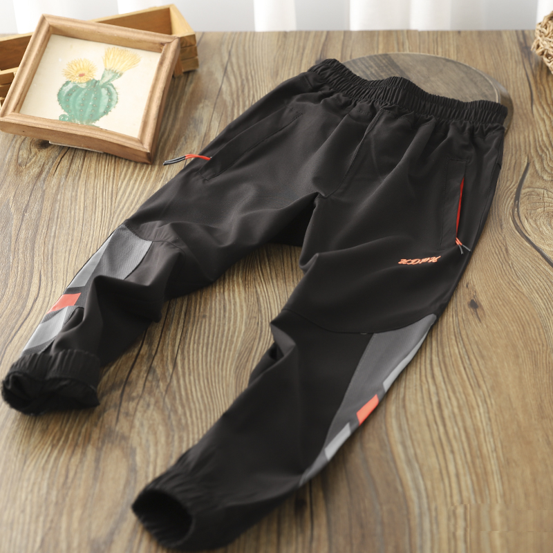 Pantalon noir mince à séchage rapide