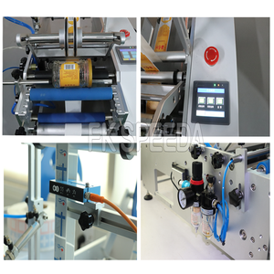 Bán tự động <span class=keywords><strong>PVC</strong></span> OPP Bopp máy dán nhãn chai tròn bia có thể Ống nhãn dán chai nhựa máy in nhãn - Product Image 2