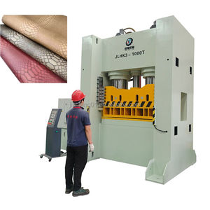 Presse hydraulique monocolonne avec système PLC servo, précision de 0,02 mm, pour la découpe de cuir PU pour coussins de yoga et sièges de voiture - Product Image 3