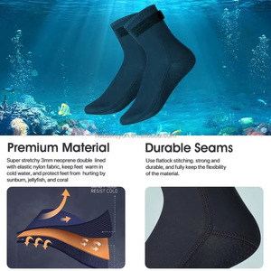 Chaussettes de sport en néoprène pour la natation et le <span class=keywords><strong>surf</strong></span> Chaussures de plage imperméables Chaussettes de plongée anti-coupure de 3mm d'épaisseur - Product Image 3